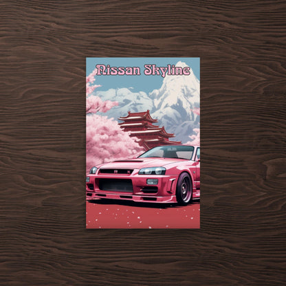 Nissan Skyline r34 poster